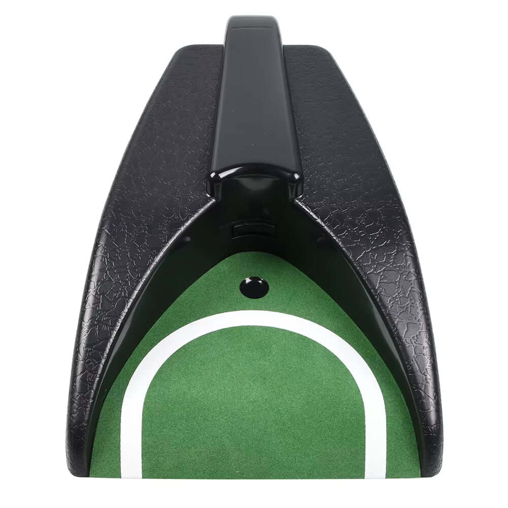 Automatic Ball Return Putter training aid with compact design and seamless ball return for indoor and outdoor putting practice