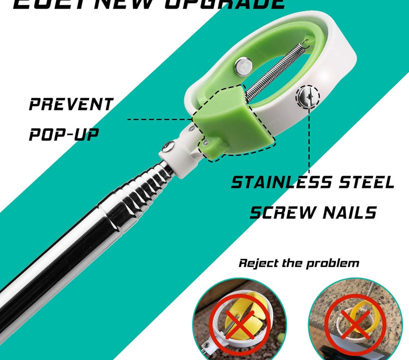 Golf Ball Retriever, Golf Ball Retrievers Telescopic for Water with Spring Release-Ready Head, Balls Retriever Tool Golf with Locking Clip, Grabber Tool, Golf Accessories Golf Gift for Men