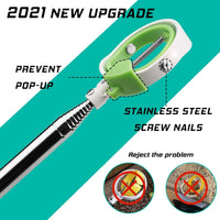 Golf Ball Retriever, Golf Ball Retrievers Telescopic for Water with Spring Release-Ready Head, Balls Retriever Tool Golf with Locking Clip, Grabber Tool, Golf Accessories Golf Gift for Men