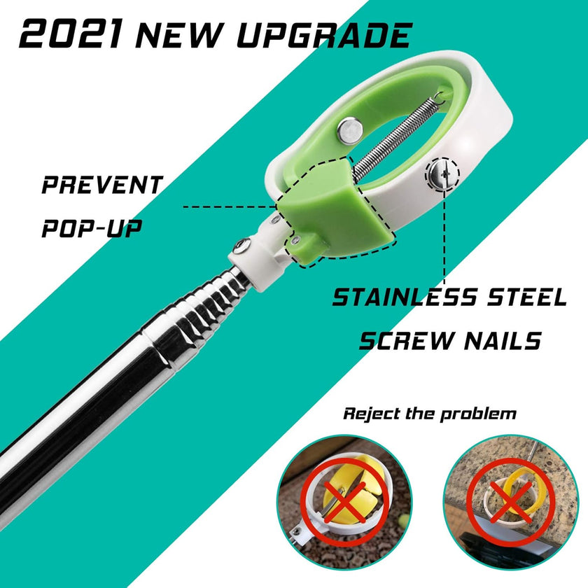 Golf Ball Retriever, Golf Ball Retrievers Telescopic for Water with Spring Release-Ready Head, Balls Retriever Tool Golf with Locking Clip, Grabber Tool, Golf Accessories Golf Gift for Men
