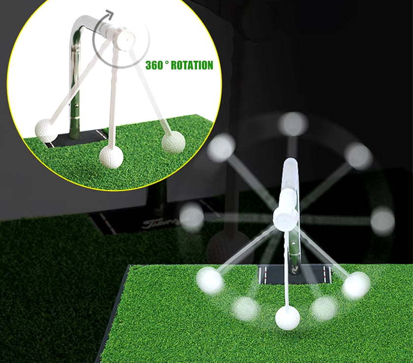 Golf Swing Putting Rod Practice Tools Swing Training Device Golf Training Aids Golf Putting Mat Golf Ball with Stick