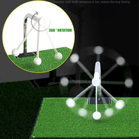 Golf Swing Putting Rod Practice Tools Swing Training Device Golf Training Aids Golf Putting Mat Golf Ball with Stick