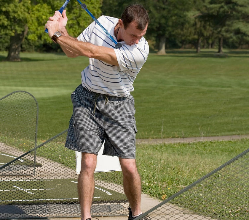 Precision-Pathfinder, Golf Swing Trainer - Achieve Precision and Power, Portable Golf Training Aid for Perfect Swing Path, Right-Handed Grip Trainer, Improve Golf Swing Mechanics