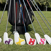 Montale Golf Iron Covers 10Pcs, Golf Iron Head Covers Leather Golf Iron Covers Set Colorful Golf Iron Headcovers,Golf Club Head Covers for Iron Customize & Non-Customiz