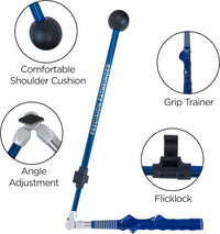 Precision-Pathfinder, Golf Swing Trainer - Achieve Precision and Power, Portable Golf Training Aid for Perfect Swing Path, Right-Handed Grip Trainer, Improve Golf Swing Mechanics