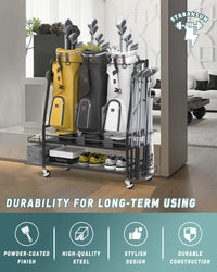 Naleya Golf Storage Rack for 3 Golf Bags