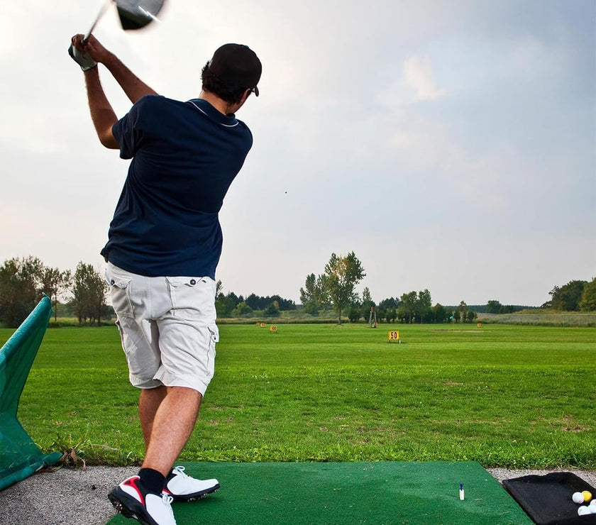 Golf Tees Driving Range Tee Rubber Tees for Golf Mats Value 6 Rubber Tees and 6 Driver Tees 2 3/4 Inch Easy to Find Mixed Size 3.13" 3" 2.75" 2.25" 1.5"