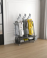 Naleya Golf Storage Rack for 3 Golf Bags