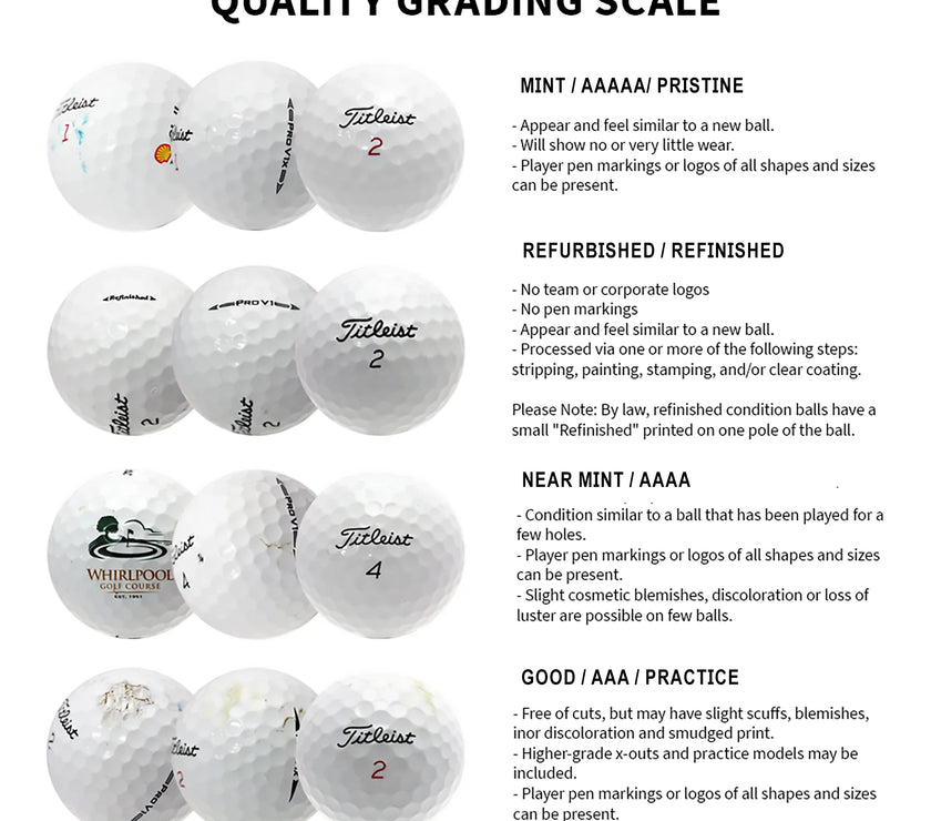 Supersoft Golf Balls, near Mint, 4A, AAAA Quality, 50 Pack, White
