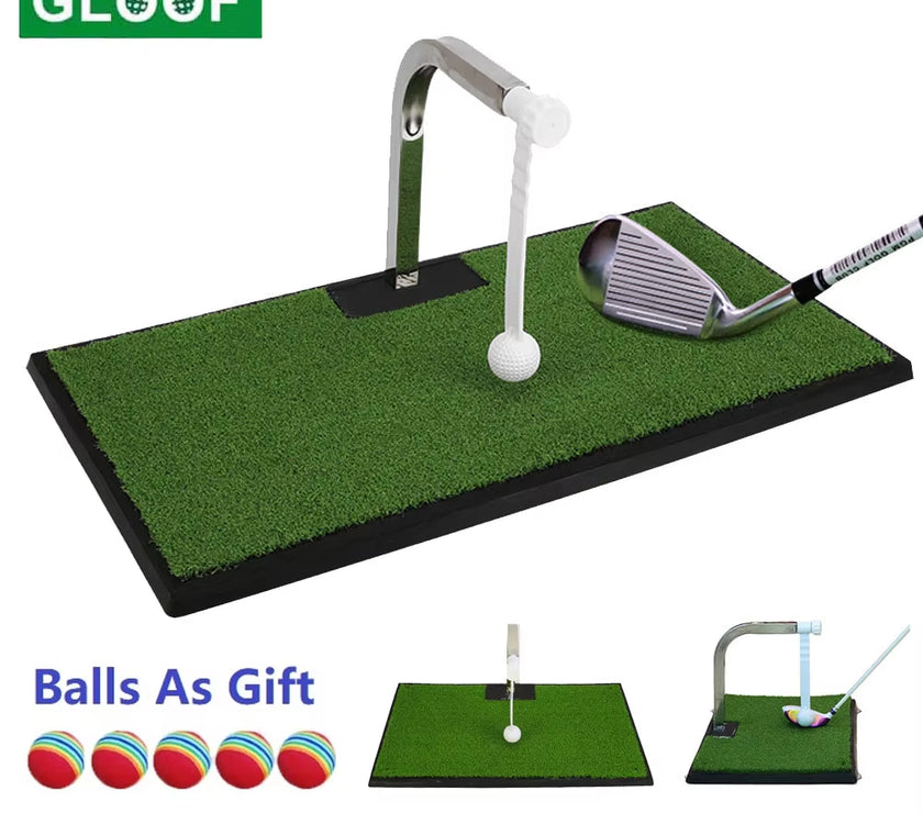Golf Swing Putting Rod Practice Tools Swing Training Device Golf Training Aids Golf Putting Mat Golf Ball with Stick
