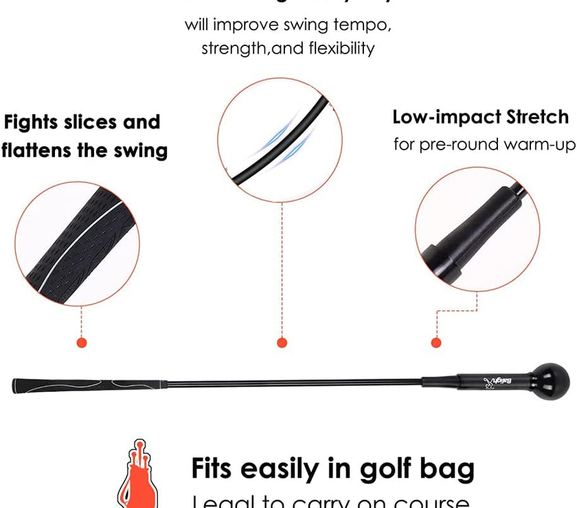 Golf Swing Training Aid Golf Swing Trainer Aid Golf Practice Warm-Up Stick for Strength Flexibility and Tempo Training Golf Golf Swing Aid for Men and Women