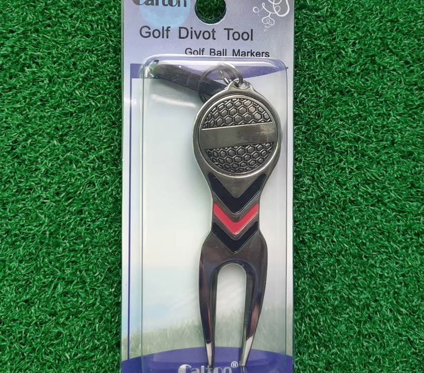 Golf Divot Repair Tool Golf Pitchfork Pitch Groove Cleaner Golf Training Aids Repair Tool Golf Accessories