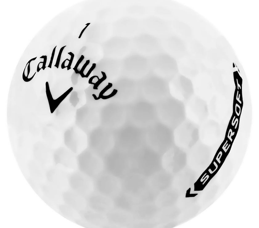 Supersoft Golf Balls, near Mint, 4A, AAAA Quality, 50 Pack, White