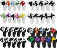 Montale Golf Iron Covers 10Pcs, Golf Iron Head Covers Leather Golf Iron Covers Set Colorful Golf Iron Headcovers,Golf Club Head Covers for Iron Customize & Non-Customiz