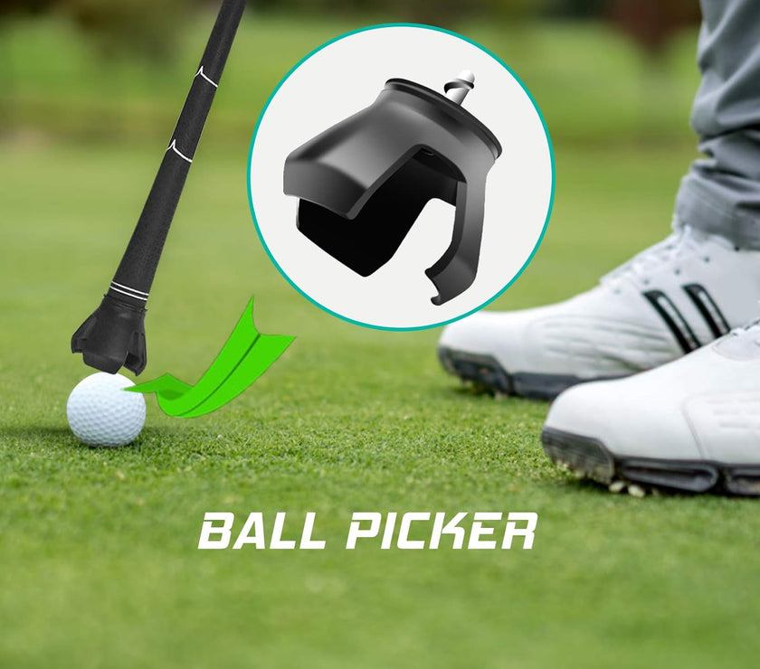 Golf Ball Retriever, Golf Ball Retrievers Telescopic for Water with Spring Release-Ready Head, Balls Retriever Tool Golf with Locking Clip, Grabber Tool, Golf Accessories Golf Gift for Men
