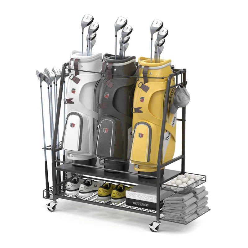 Naleya Golf Storage Rack for 3 Golf Bags