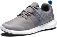 Men's FJ Flex golf shoes sale in grey with breathable mesh design and lightweight sole for comfort