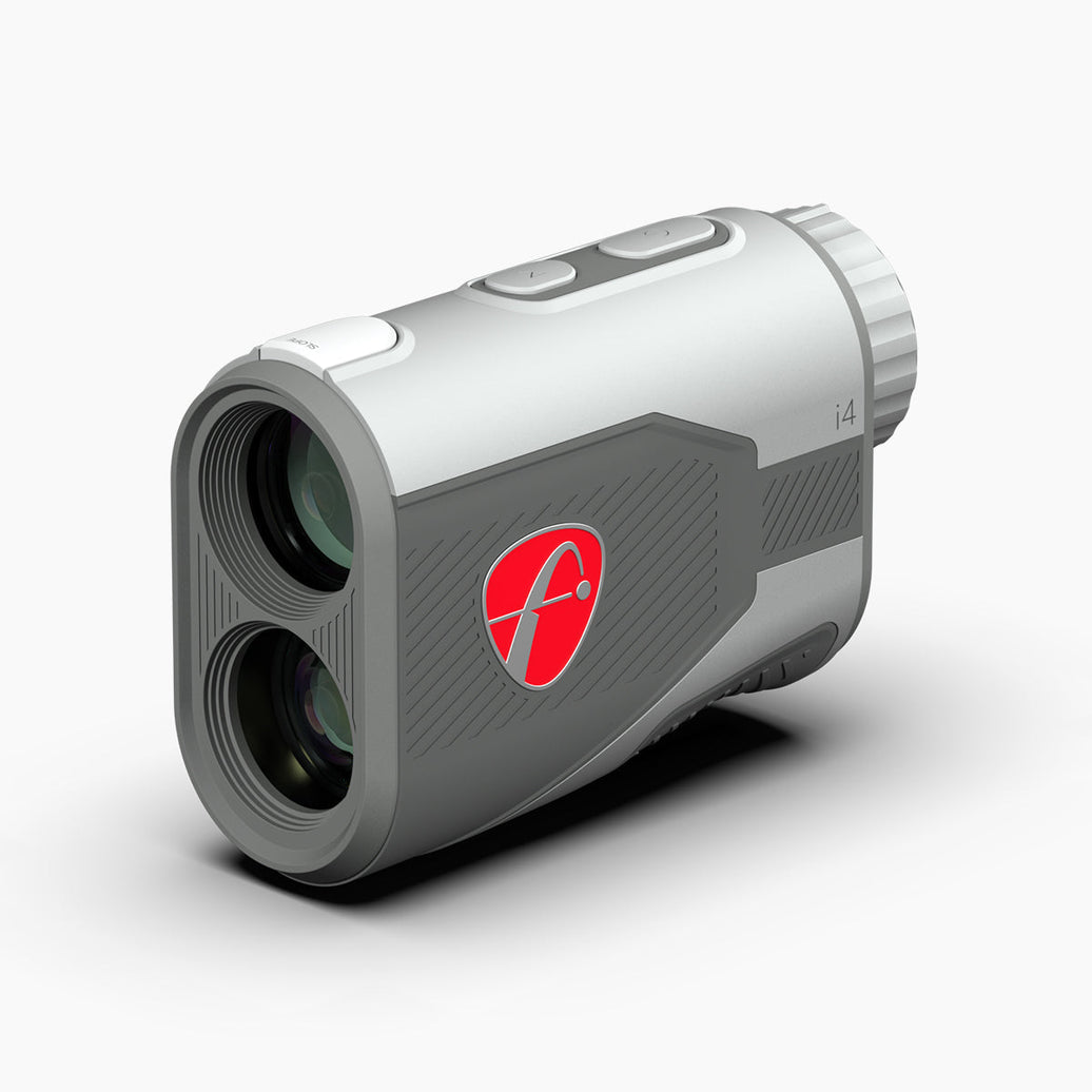 FlightScope i4 Golf Rangefinder in gray designed for accurate distance measurement on the golf course