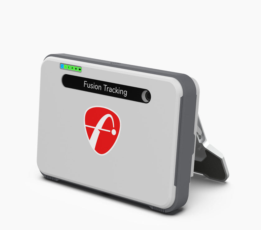 FlightScope Mevo+ Launch Monitor with Fusion Tracking technology for indoor and outdoor golf simulation.