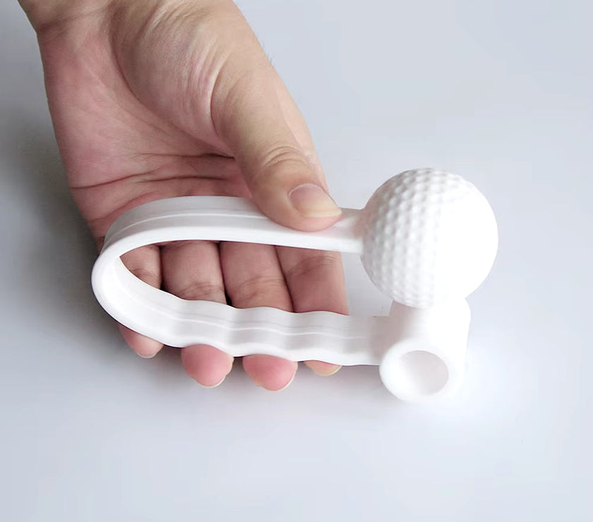 golf swing training aid in hand for better performance