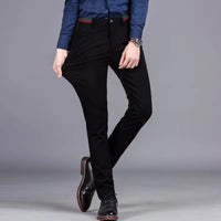 Men's stretch golf pants in black, designed for comfort and flexibility on the golf course