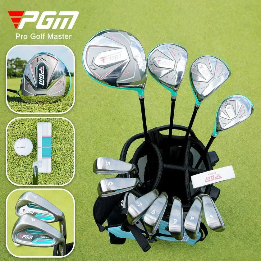 PGM ladies golf clubs with bag featuring premium materials and stylish design for female golfers