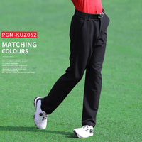 Slim fit golf pants for men in black, designed for comfort and style on the course
