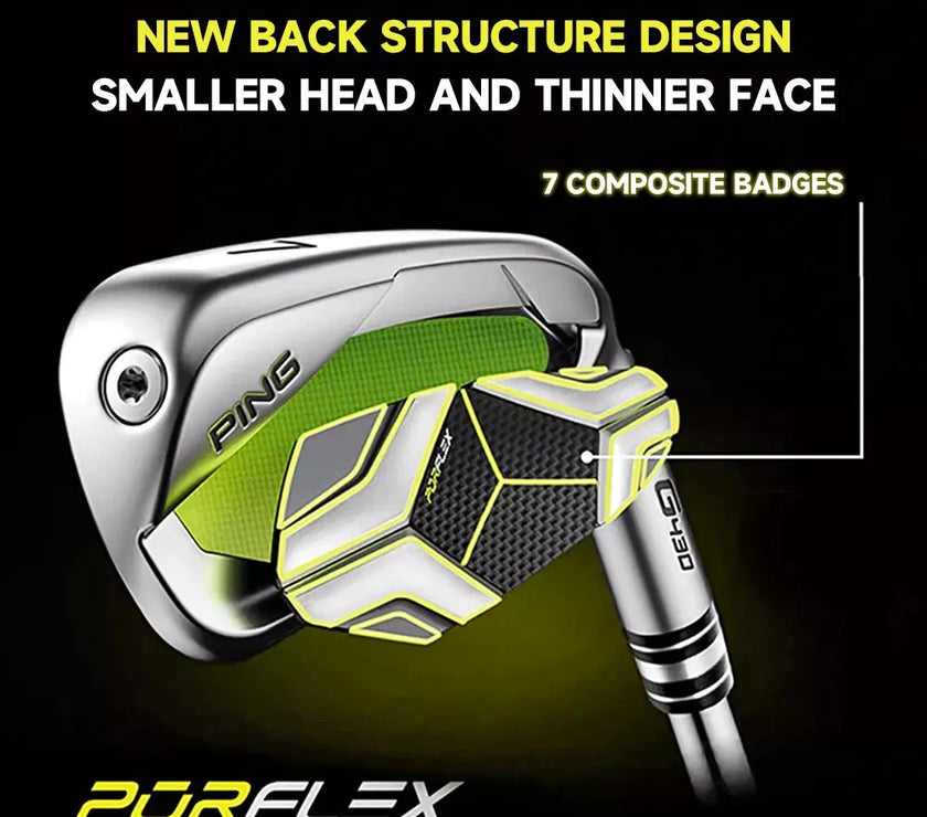 PING Purflex High Rebound Pitching Wedge with a compact design and innovative back structure for improved performance