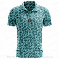 Under Par Discount Golf Plus Size Summer Polo Shirt in Floral Print for Comfortable Casual Wear